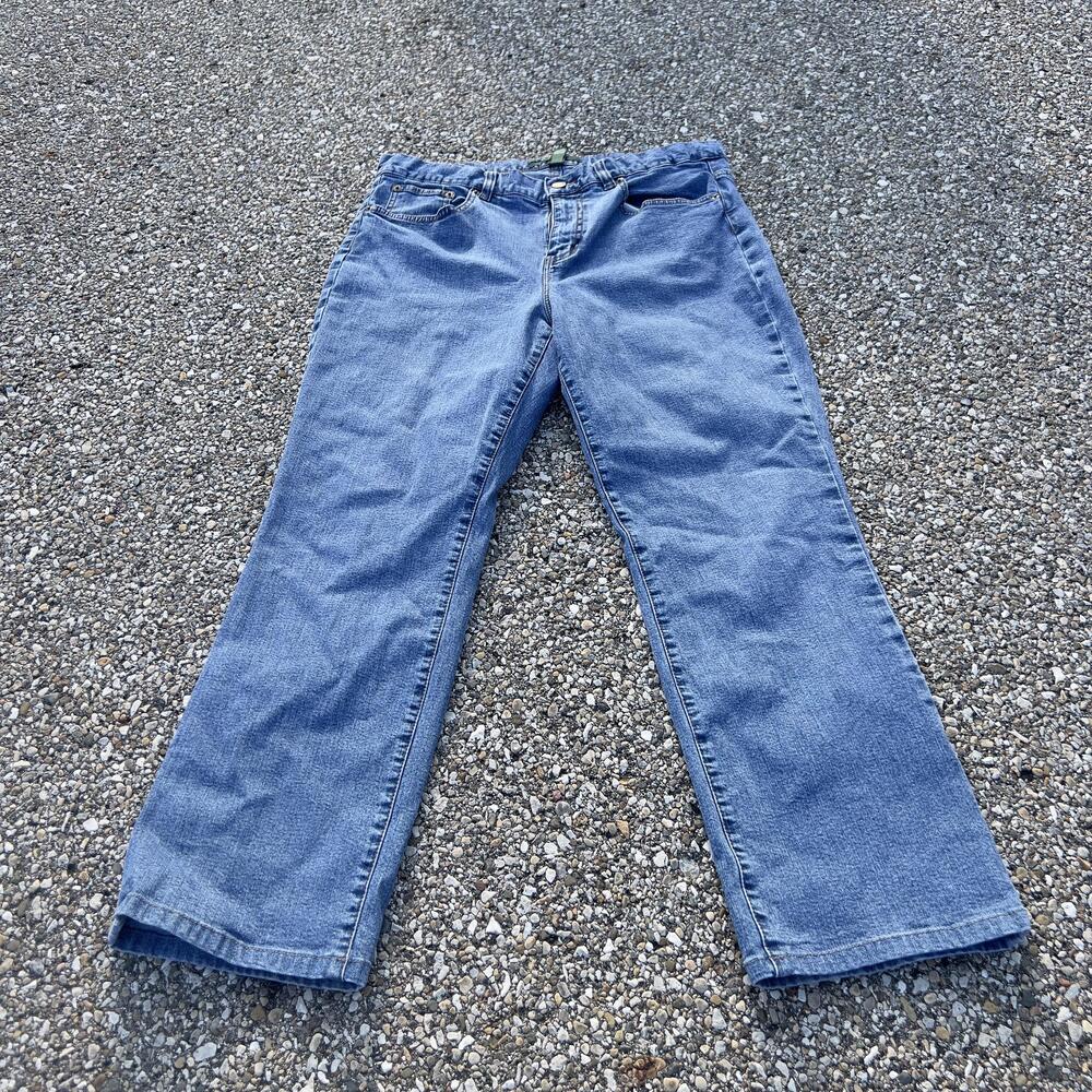Lauren Jeans Co Ralph Lauren Jeans Womens 12P Blue Classic Straight Petite Denim